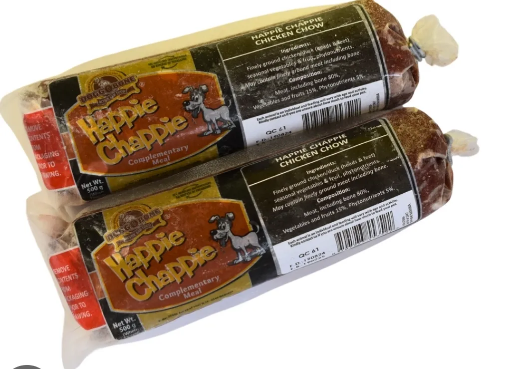 Doggobone Happi Chappi raw dog food