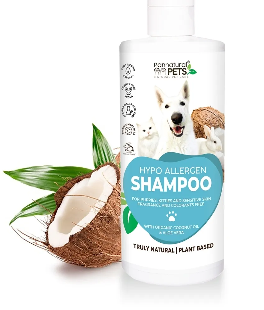 Hypo-Allergenic Shampoo - gentle, natural pet shampoo for sensitive skin
