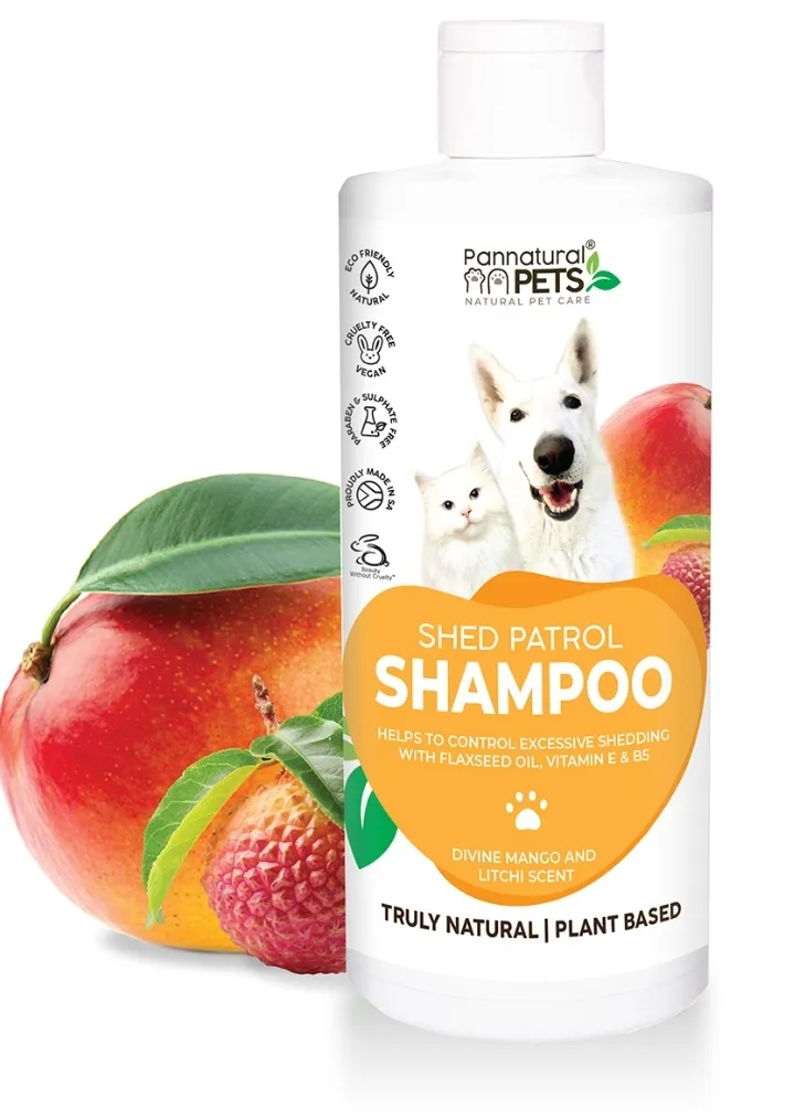 She'd Patrol Shampoo - natural pet shampoo to reduce shedding