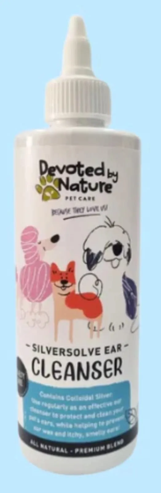 Devoted By Nature SilverSolve Gentle Ear Cleanser for Pets - 250ml